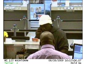 Police are asking for information in a bank robbery allegedly committed by this man at 4:15 p.m. today in Ypsilanti Township. Anyone with information is asked to call 734-973-7711.