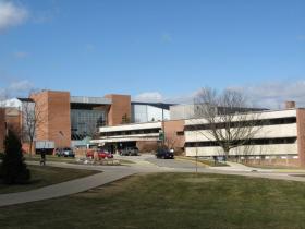 The Snow Health and Olds/Robb Recreation centers on EMU's campus. Thomas Rayborn Hill III, a 21-year-old student and Ypsilanti resident, collapsed while playing basketball at the recreation center Monday night and later died.